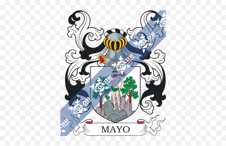 Mayo Family Crest Coat Of Arms And Name History - Pace Family Crest Italian Png,Mayo Png