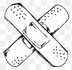Download The New York Post Receives Two Band Aids For - Black And White Flu Shot Clip Art png