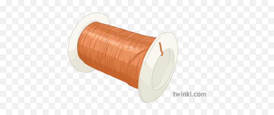 Reel Of Copper Wire Illustration - Solid Png,Wire Png