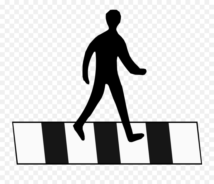 Zebra Crossing Pedestrian Computer Icons Traffic - Pedestrian Crossing Clip Art Png,Pedestrian Png