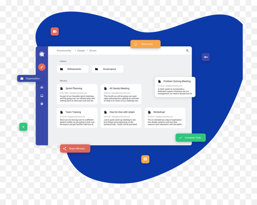 Features Knowtworthy - Perfecting Meetings Vertical Png,We'll Be Right Back Transparent