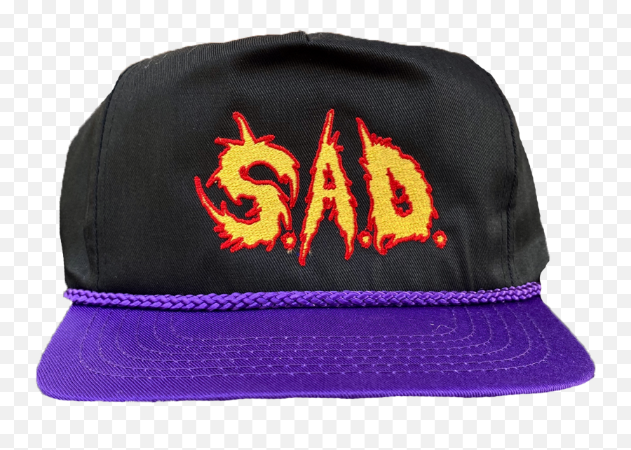 Fire Punk Hat Black And Purple - For Baseball Png,Purple Flame Png