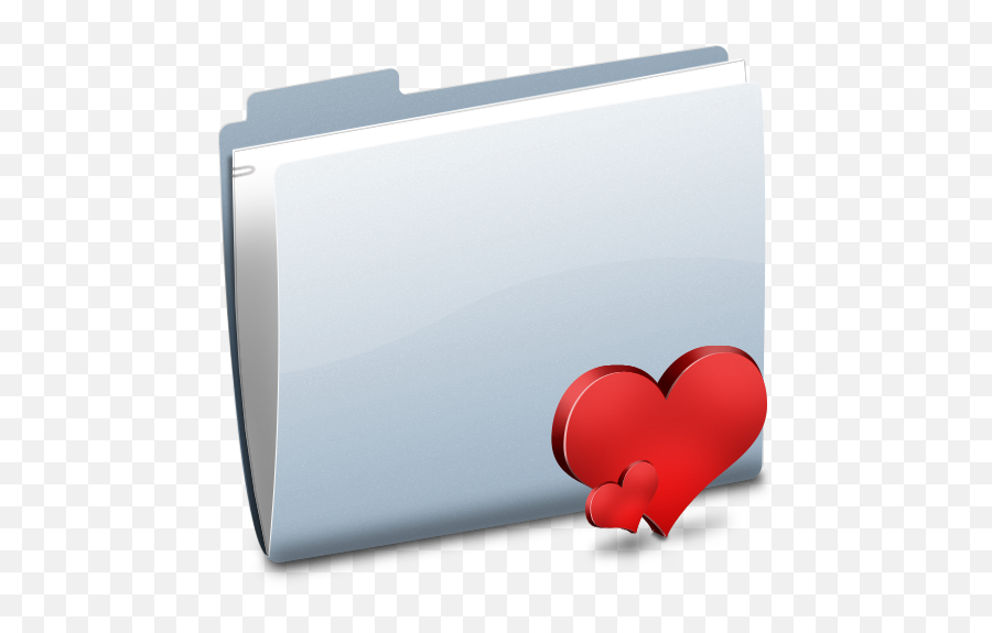 Blue Heart Icon - Love Folder Icon Png,Blue Heart Icon