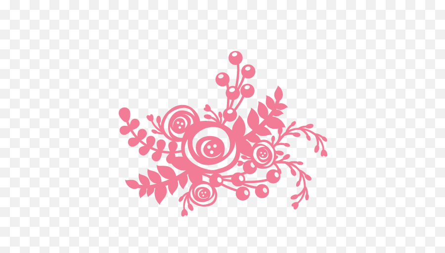 Svg Scrapbook Cut File Cute Clipart - Silhouette Free Flower Cut Files Png,Flower Silhouette Png