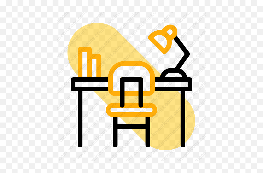 Download Desk Vector Icon Inventicons - Simple Easy Museum Drawing Png,Student At Desk Icon