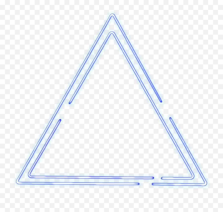 Neon Triangle Transparent Png Clipart - Triangle,Blue Triangle Png