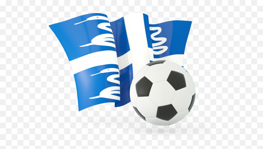 Football With Waving Flag Illustration Of Martinique - Ball Football Vietnam Png,Soccer Team Icon