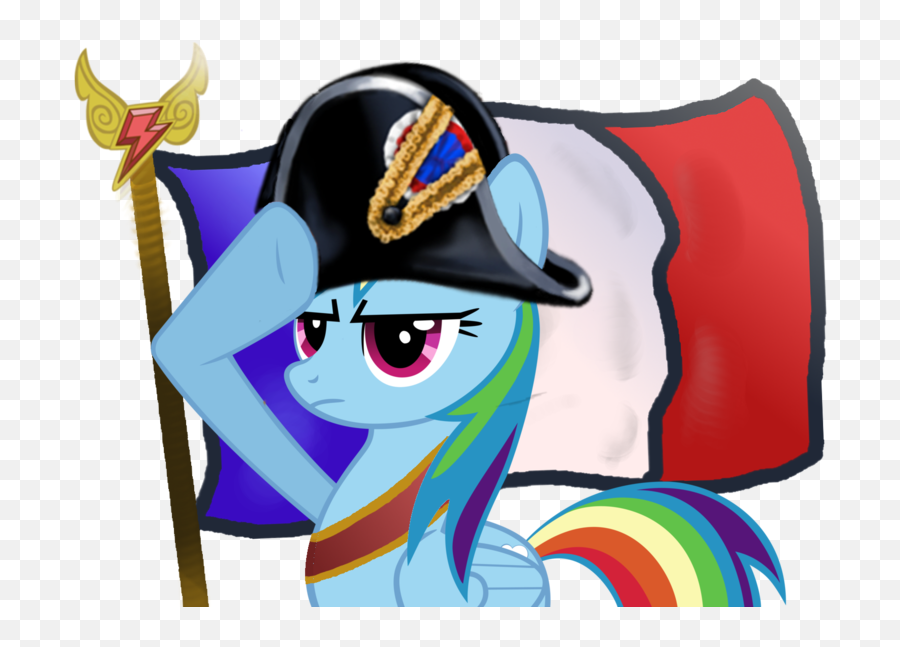 Napoleon Rainbow Dash Saluting Know Your Meme - Rainbow Dash French Png,Rainbow Dash Icon