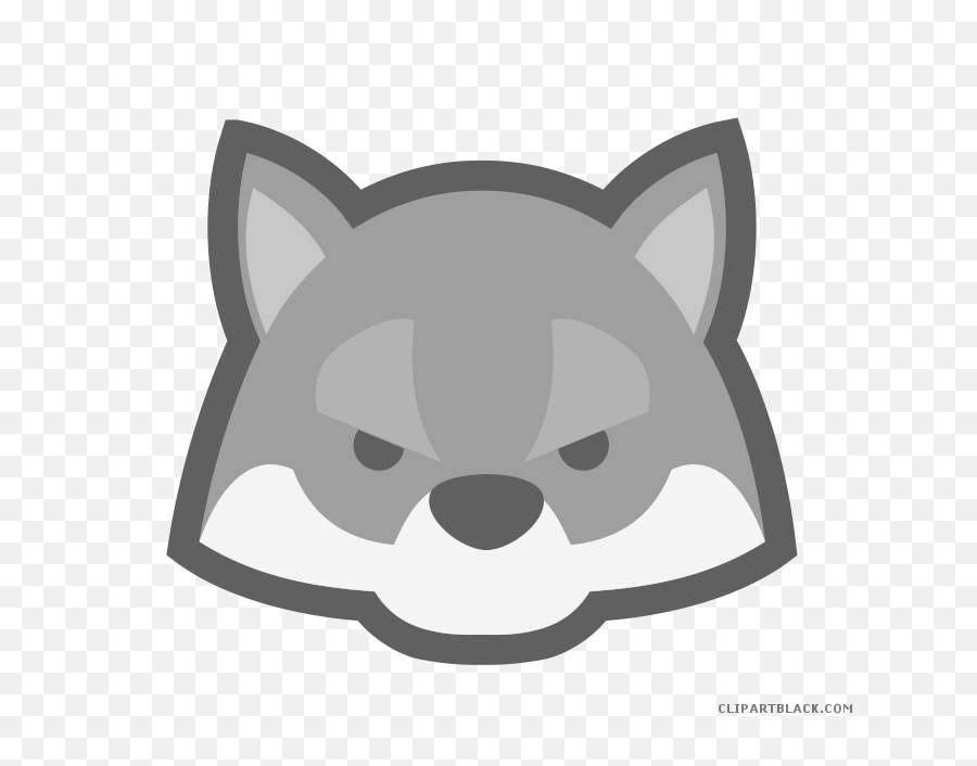 Cartoon Wolf Mask - Cute Wolf Cartoon Face Png,Wolf Face Png