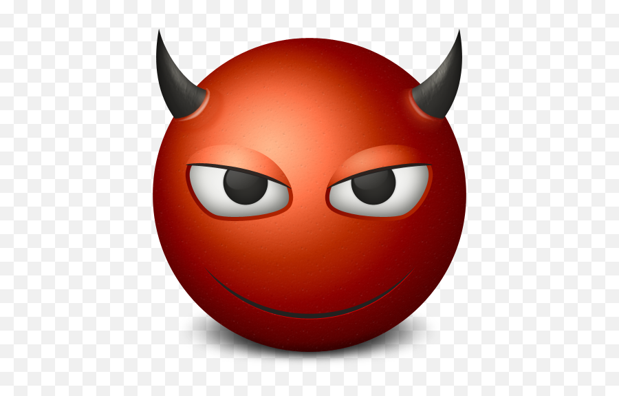 Download Emoticon Devil Smiley Emoji Transparent Icon Hq Png - Devil Smile Png,Smile Emoji Transparent