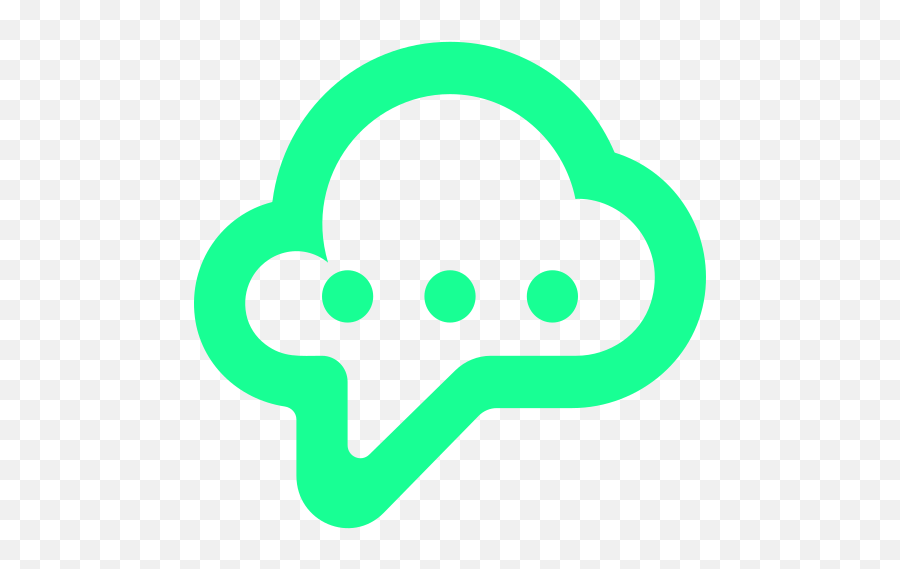 Cloud Icon Message - Dot Png,Green Chat Icon