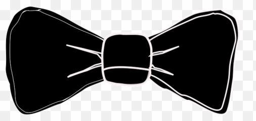 Bow Tie Clipart Transparent Background - Black And White png