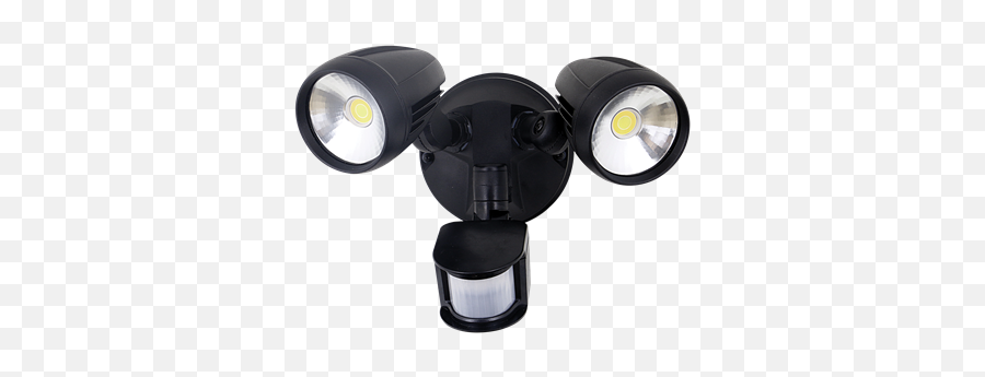 Muro - Pro30s Twin Head 30w Led Spotlight With Sensor Trio Solar Lights Adelaide Png,Spotlights Png
