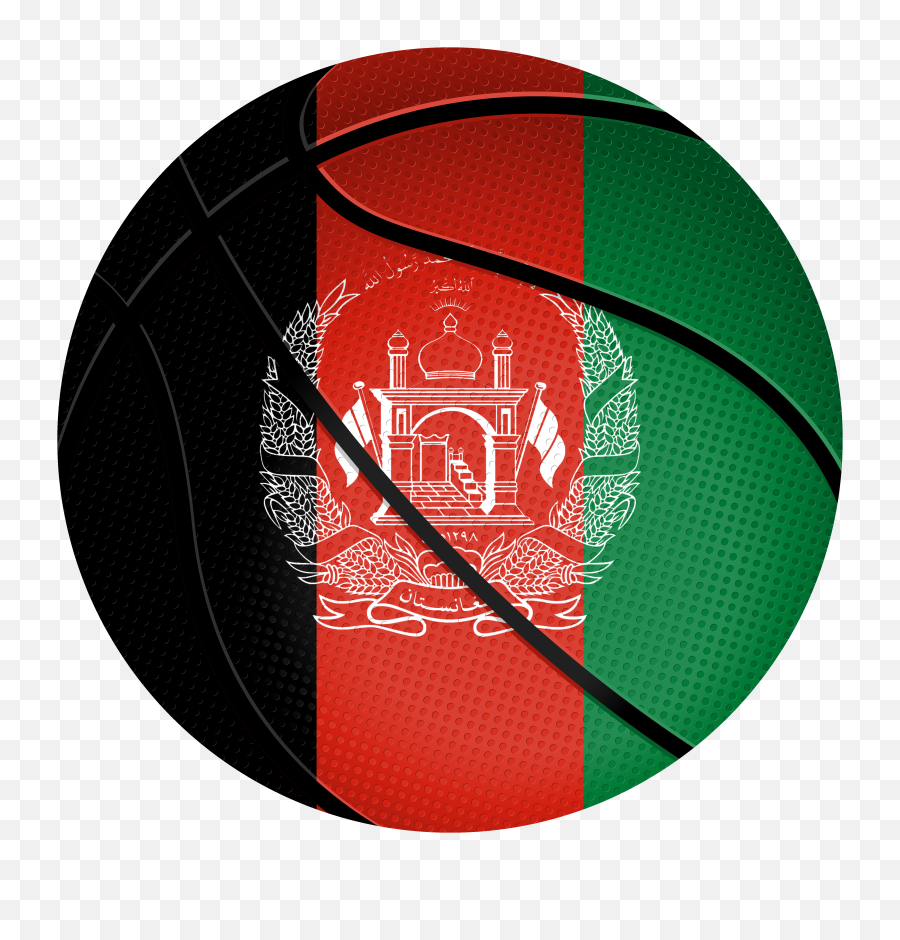 Basketball Ball Iran Tajikistan - Afghanistan Flag 4k Png,Basketball Ball Png