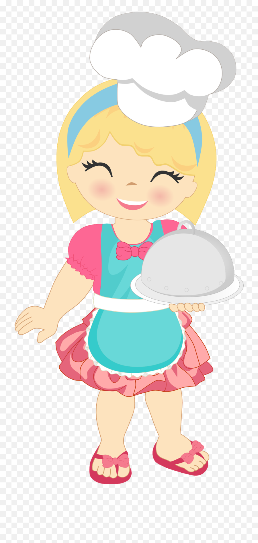 Chef Animado Cooking Clipart Food - Draw A Chef Girl Easy Png,Cooking Clipart Png
