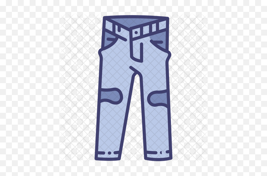 Ripped Jeans Icon Of Colored Outline - Floor Hockey Png,Ripped Jeans Png