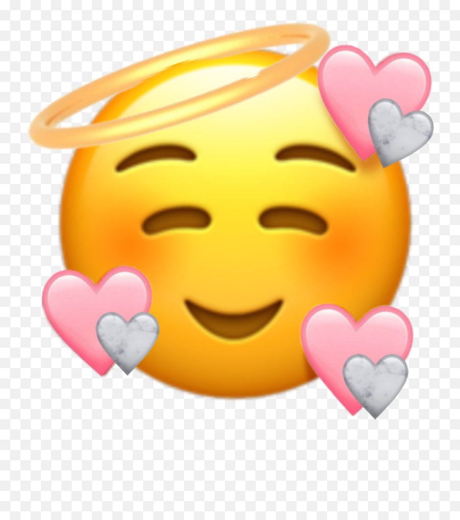 Cute Heartemoji Emoji Love Pink Marbke - Transparent Face Heart Emoji Png,Cute Emoji Png