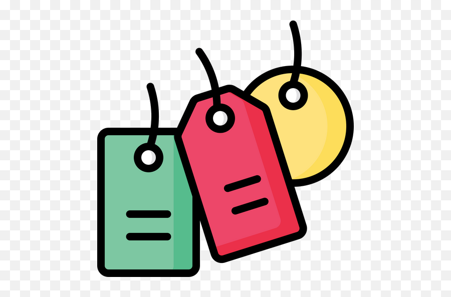 Hang Tags Icon Of Colored Outline Style - Available In Svg Hanging Tag Icon Png,Tags Png