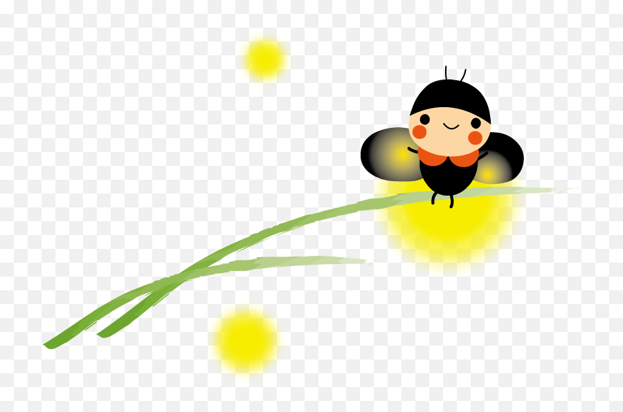 Download Firefly Vagalumes Of Vertebrate Yellow The - Cartoon Cute Firefly Png,Firefly Png