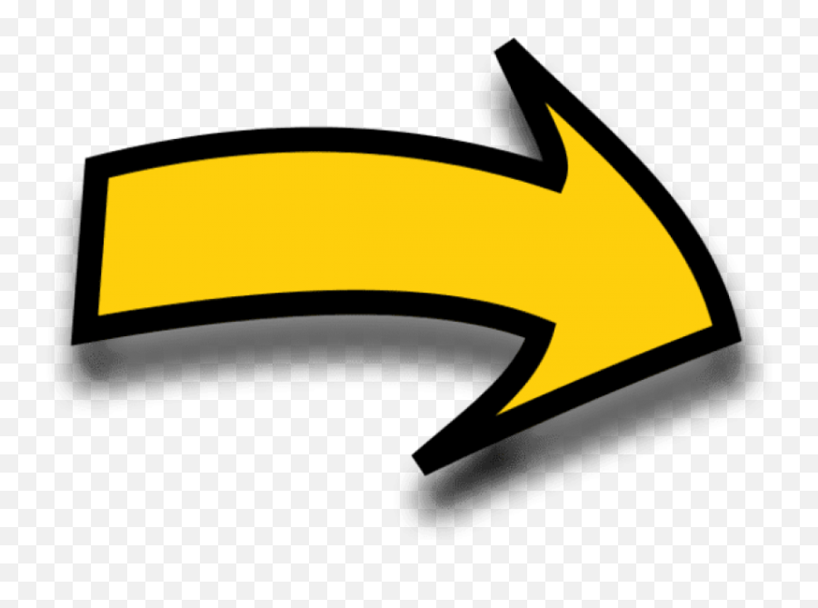 Download Comic Arrow Pointing Right - Right Arrow Png,Yellow Arrow Png
