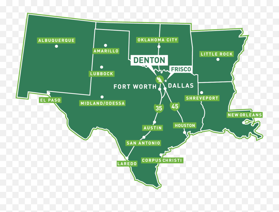 Directions And Parking Mean Green Merit Day - Unt Denton Png,Texas Map Png