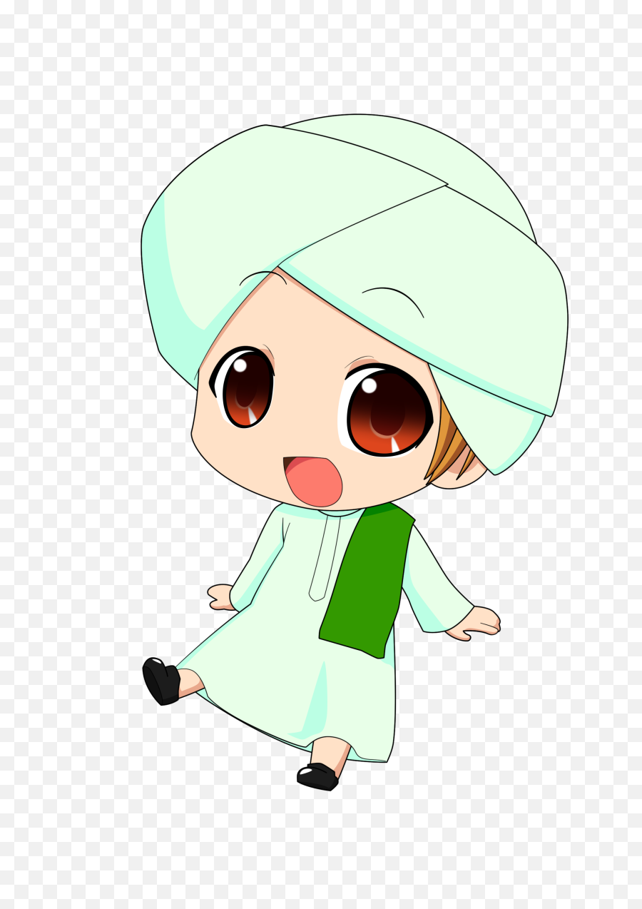 Download Hd Islam Drawing Cute - Anime Chibi Muslim Muslim Cute Png,Islam Transparent