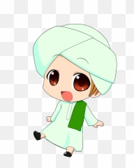 Download Hd Islam Drawing Cute - Anime Chibi Muslim Png
