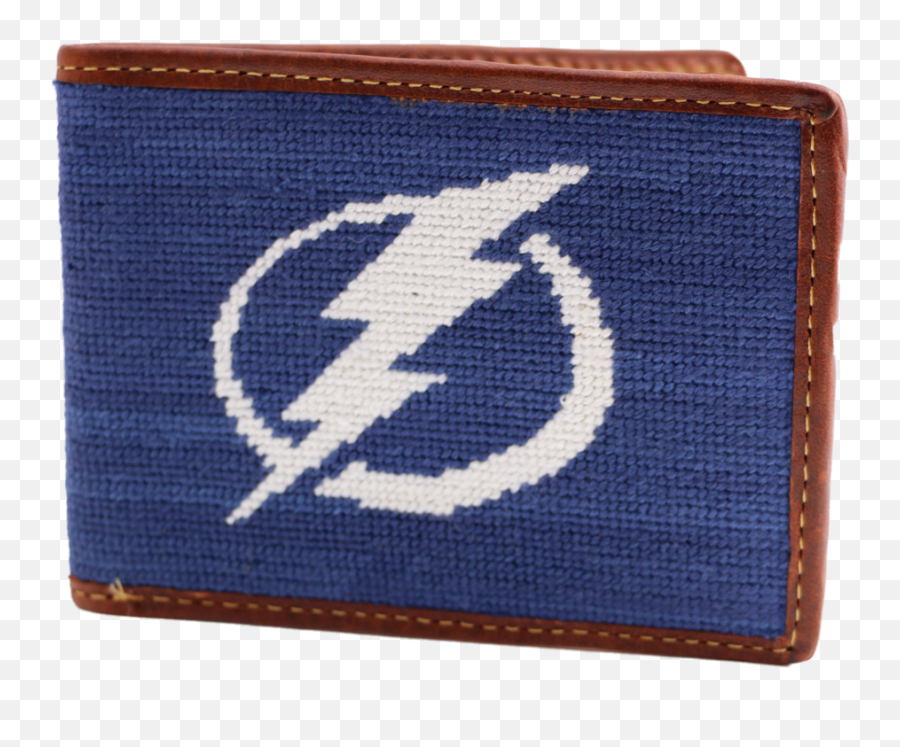Tampa Bay Lightning Nhl Needlepoint Wallet - Tampa Bay Lightning Png,Tampa Bay Lightning Logo Png