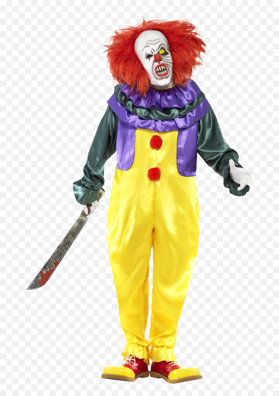 It The Creepy Clown Costume - Killer Clown Png,Clown Wig Png