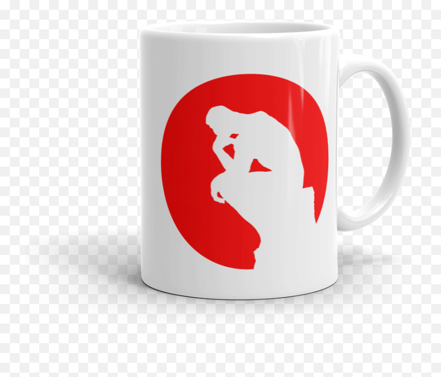 Thinker Personalized Mug - Mug Png,The Thinker Png