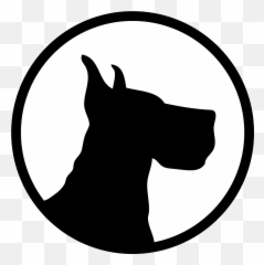 Head Clipart Great Dane Transparent Free - Silhouette Great Dane Png,Great Dane Png