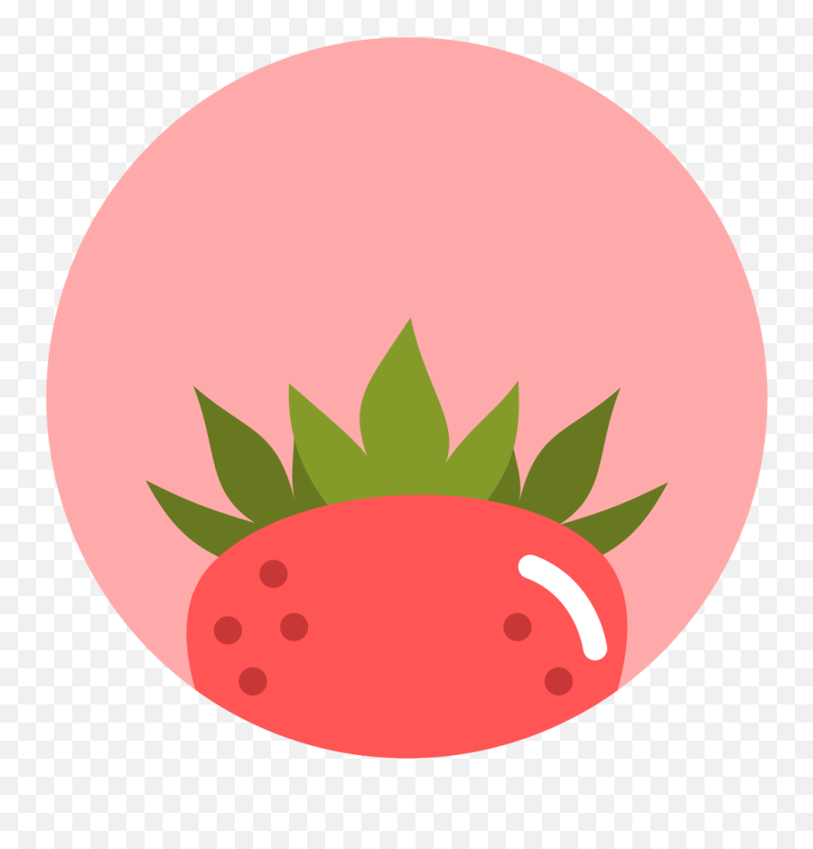 Strawberry Icon Minimal Fruit Iconset Alex T - Cute Strawberry Icon Png,Strawberry Png