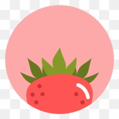 Strawberry Icon Minimal Fruit Iconset Alex T - Cute Png
