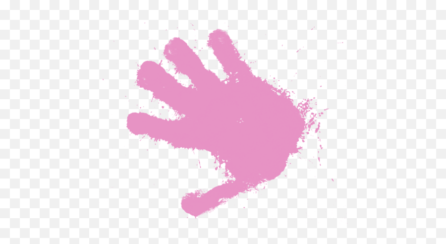 Download Handprint Transparent Pink - Child Handprint Png Child Handprint,Handprint Png