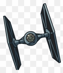 Download Hd Tiefihter - Death Star Cartoon Png Transparent Tie Fighter Cartoon Png,Death Star Transparent