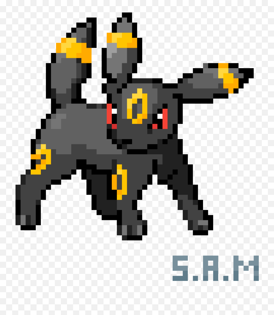 Pixilart - Umbreon Sprite By Iamw3ird Pokemon Fire Red Umbreon Png,Umbreon Png