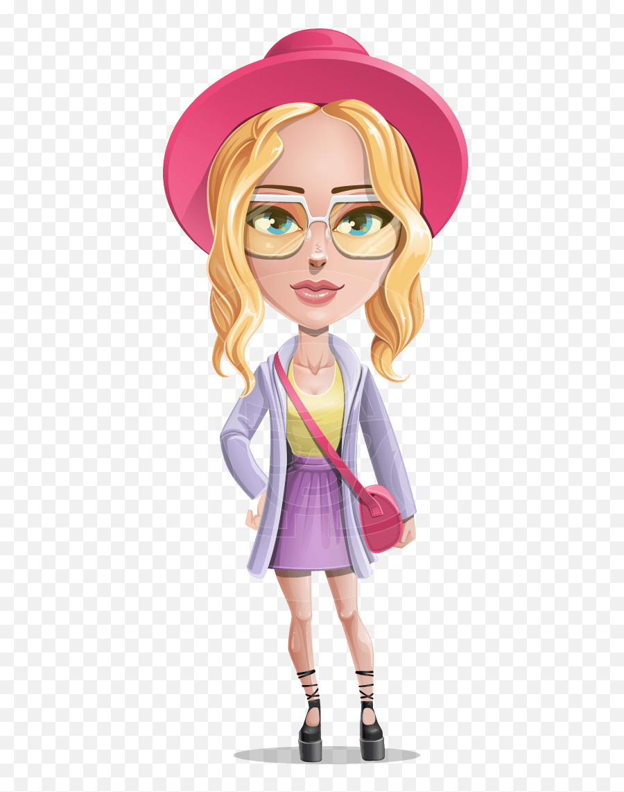 Stylish Girl Cartoon Vector Character Graphicmama - Cartoon Stylish Girl Inmage Png,Girl Cartoon Png