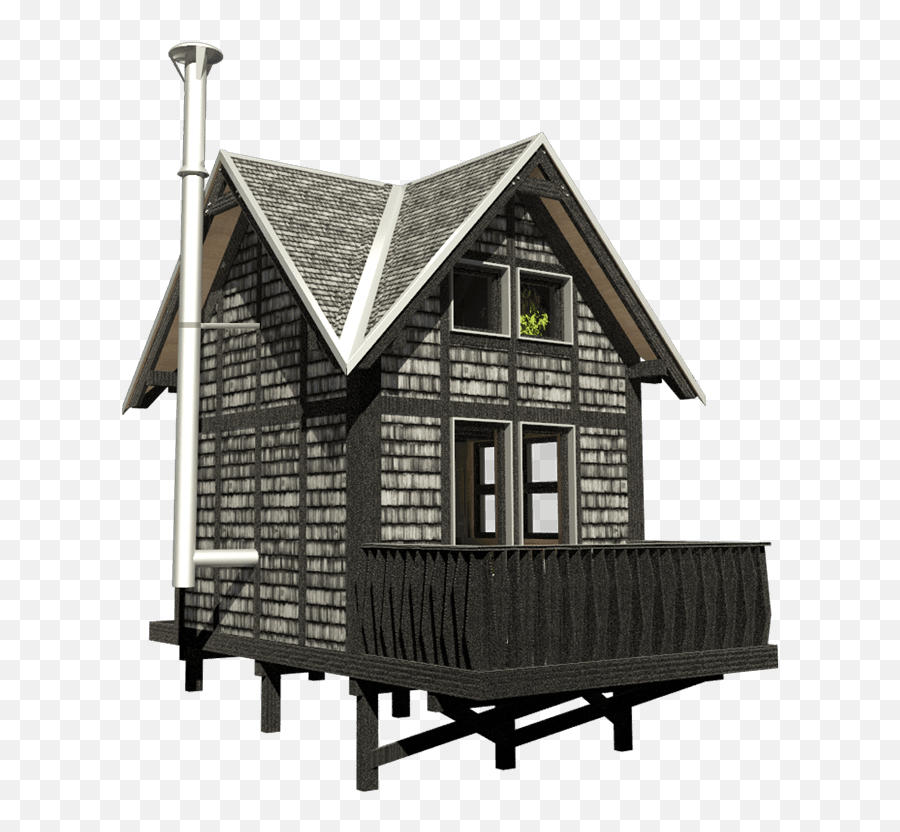 Small Cottage Plans With Loft And Porch - House Png,Cottage Png