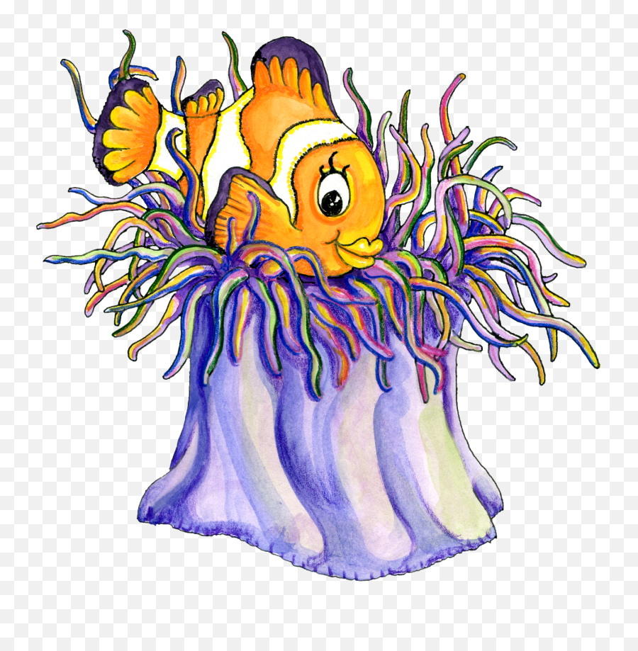 Cartoon Clown Fish - Cartoon Clown Fish Png,Clownfish Png