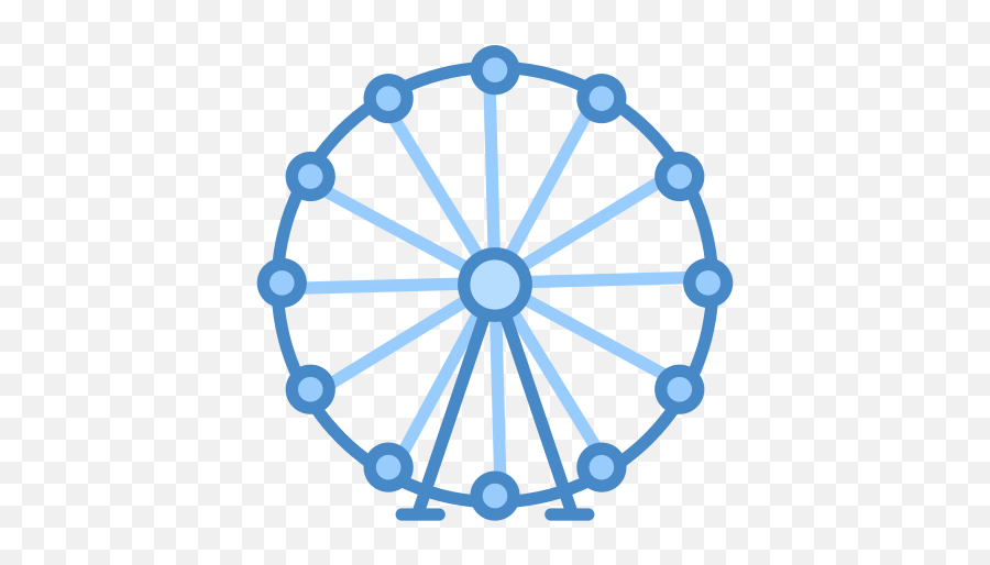 Ferris Wheel Icon - Simple Ferris Wheel Cartoon Png,Ferris Wheel Png