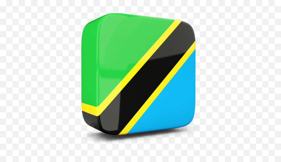 Glossy Square Icon - Tanzania Flag 3d Png,Glossy Png
