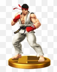 Super Smash Bros Wii U Ryu Trophy Png