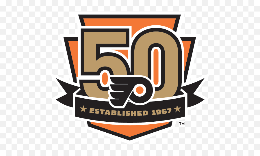 Download Philadelphia Flyers Logo - Flyers 50th Anniversary Patch Png,Flyers Logo Png