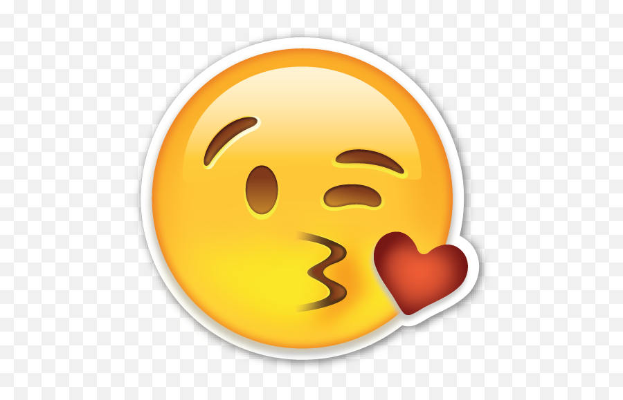 Emoji Beso Png - Winking Face Emoji Png,Beso Png