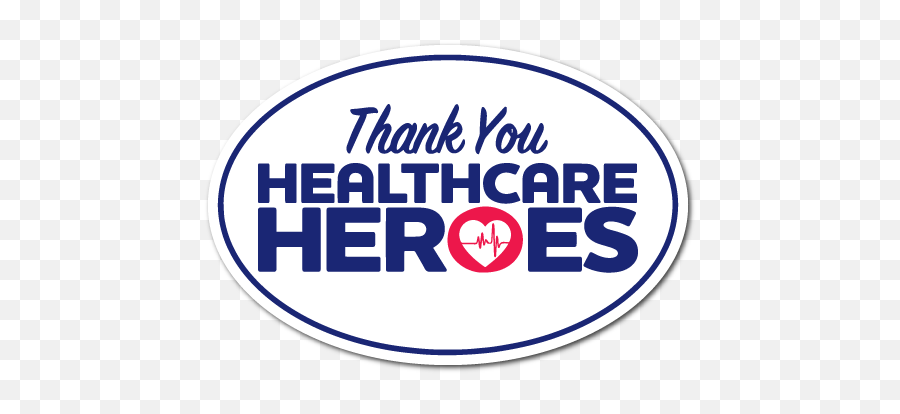 Patriotic American Flag Stickers And Decals - Bumper Sticker Thank You Healthcare Workers Png,American Flag Circle Png