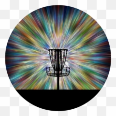 Disc Golf Basket Silhouette T - png