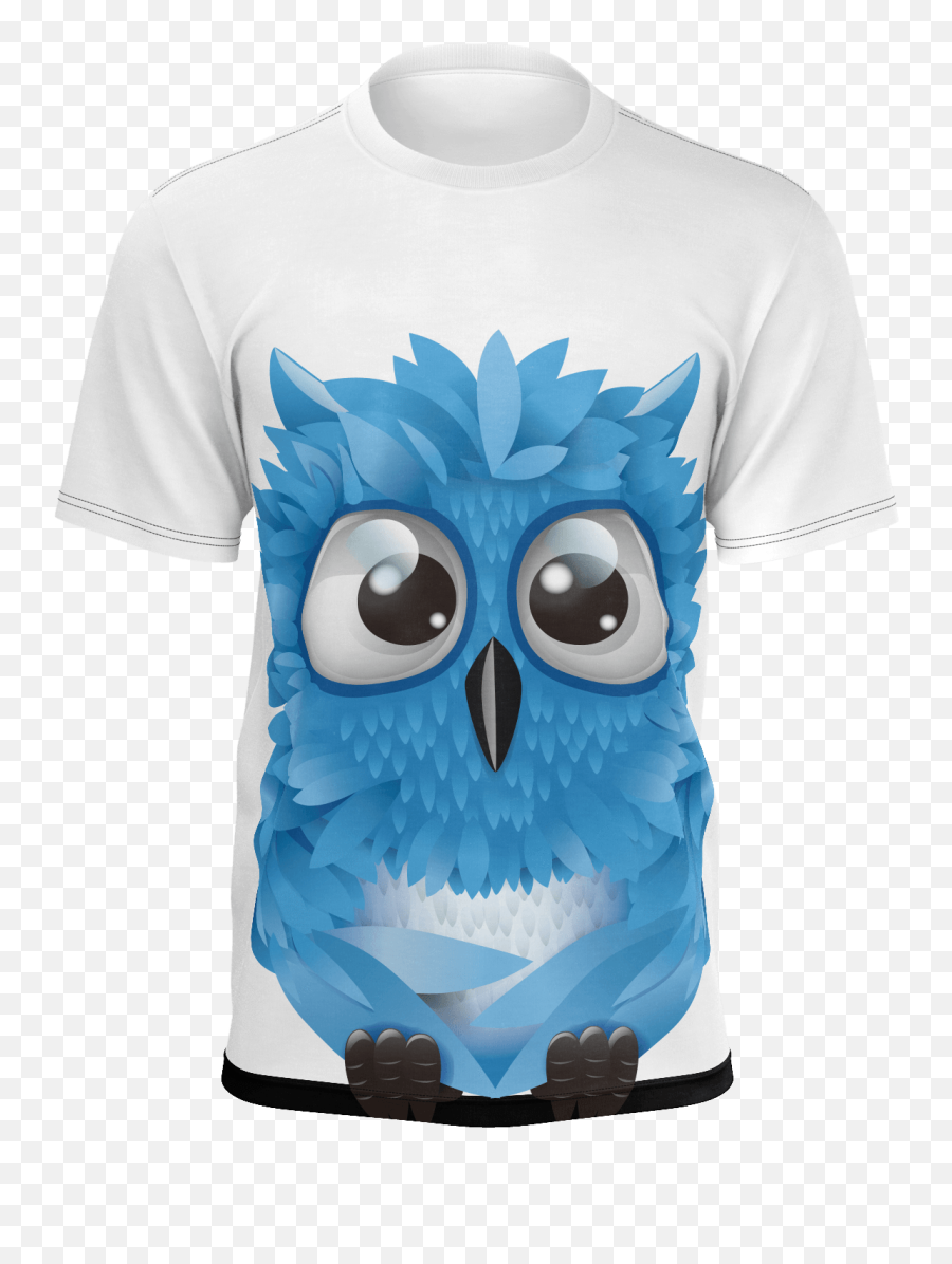 Download Hd Cute Owl T - Shirt Eastern Screech Owl Owl Lucu Biru Png,Cute Owl Png