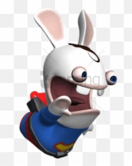 Download Free Png Rabbids Clark Superbunny Clipart - Rayman Raving Rabbids Png,Rayman Png