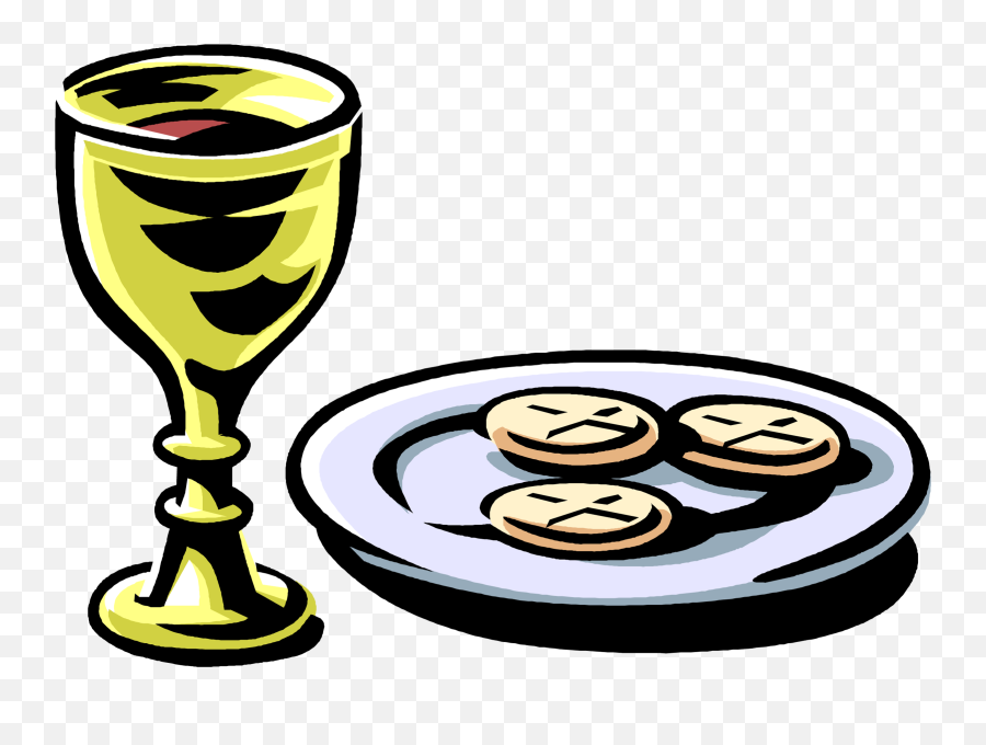 Download Hd Vector Illustration Of Christian Catholic - Clipart Bread And Wine Communion Png,Wine Transparent Background