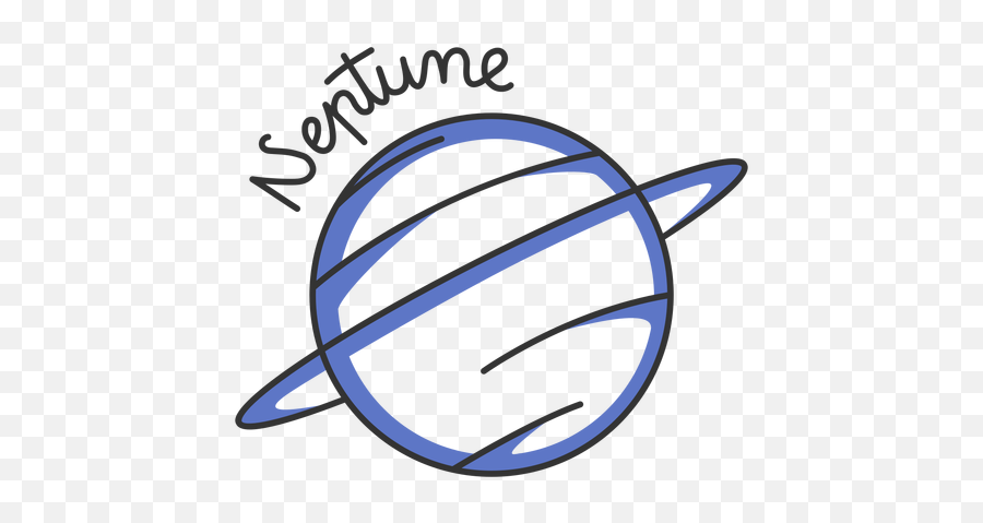 Blue Neptune Simple Solar System Planet - For Basketball Png,Neptune Png